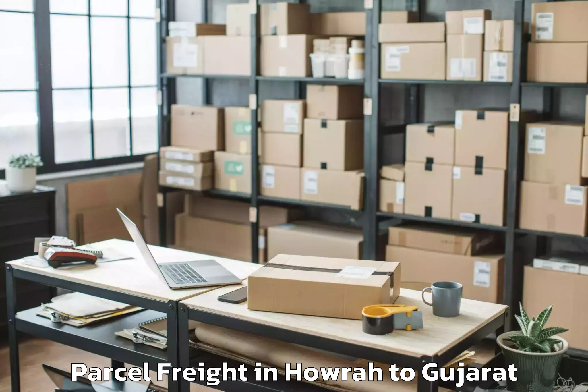 Leading Howrah to Rajula Parcel Freight Provider